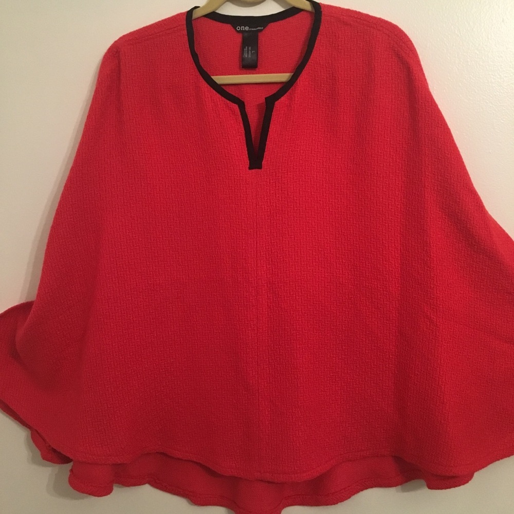 ONE Maria Cornejo Women’s Poncho Shawl Sweater Size Large
